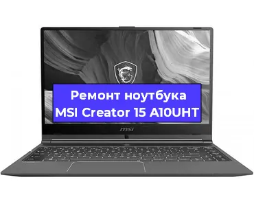 Замена кулера на ноутбуке MSI Creator 15 A10UHT в Новосибирске